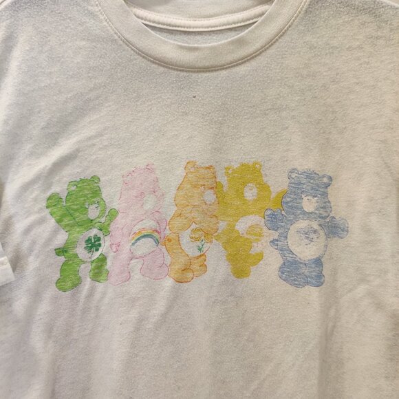 Care Bears Cropped Graphic Short Sleeve Shirt | Large | White - Picture 2 of 6